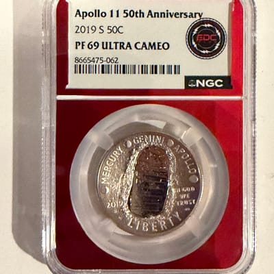 Apollo 11 50th Anniversary Clad half Dollar coin 