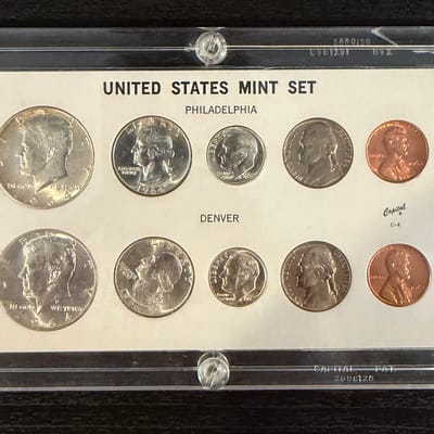 1964 Mint set 90% silver P&D 