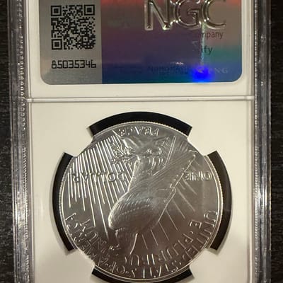 2023 Peace Dollar First Day Of Issue MS-70 - additional view
