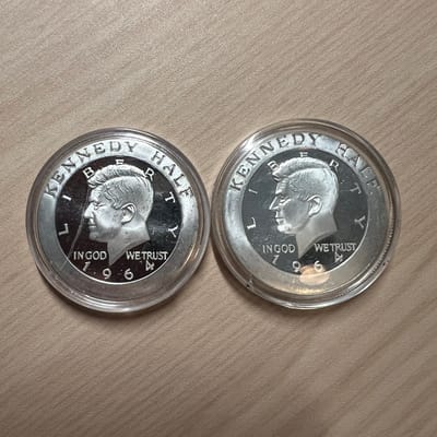 Lot of 2 Silver Kennedy Commems 