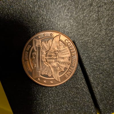 Trade Dollar 1 oz Copper Round .999 - additional view