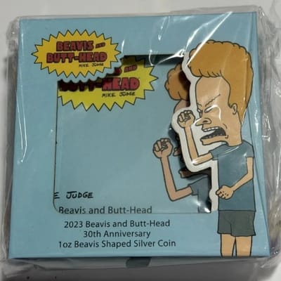 2023 Niue Beavis & Butt-Head 30th Ann 1 Oz Silver
