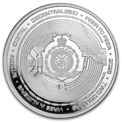 2025 Niue Bitcoin 1 oz Colorized Silver Round - additional view