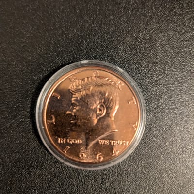 1 oz AVDP .999 Copper Round - 1964 Kennedy Capsule