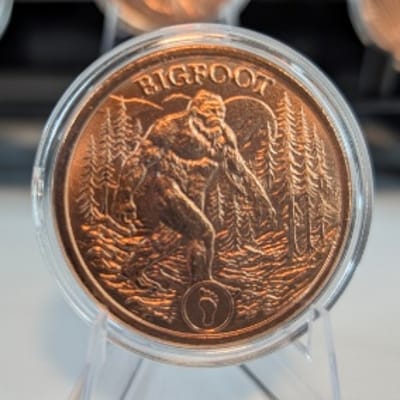 1 oz Bigfoot "Tales of Old" Copper Round – .999
