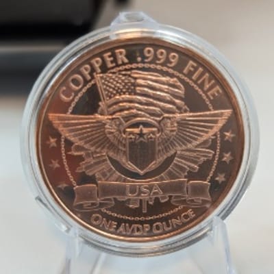 1 oz September 11th Anniversary Copper Round .999 - additional view