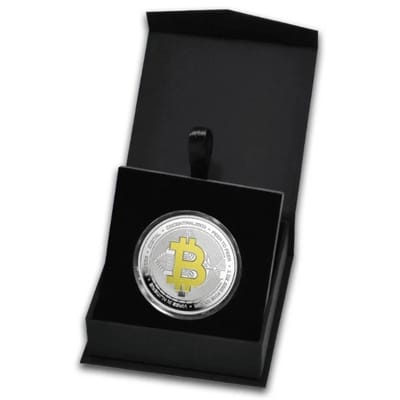 2025 Niue Bitcoin 1 oz Colorized Silver Round
