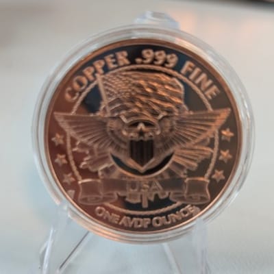 1 oz .999 Fine Copper Round Back The Blue Police - additional view
