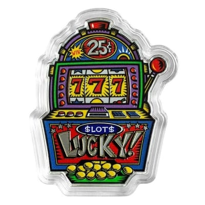 2024 Pamp Lucky 7's Slot Machine 1 oz Silver 
