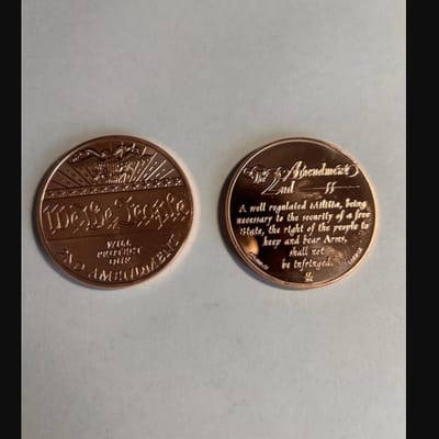 We The People - 2nd Amendment .999 Copper Round