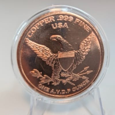 1 oz U.S. Marines Iwo Jima Copper Round – .999 - additional view