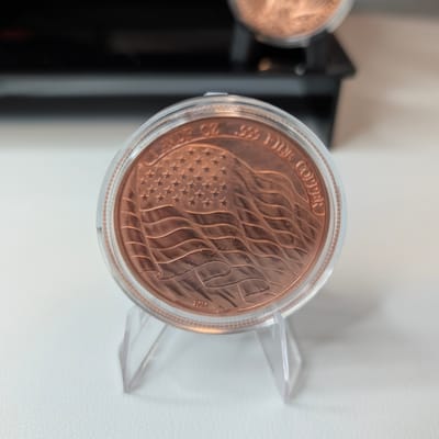Moonlit Dragon Copper Round – 1 oz .999 Fine Coppe - additional view