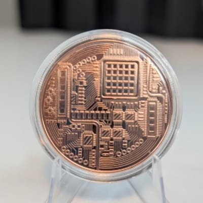 1 oz Bitcoin Copper Round – .999 Fine Copper - additional view
