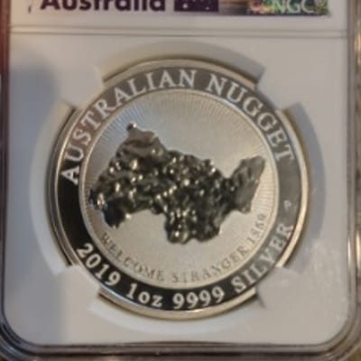 2019 Australia NGC MS70 SILVER Welcome Stranger $1 - additional view