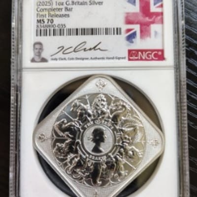 2025 1oz silver NGC MS70 Completer Queen's Beast