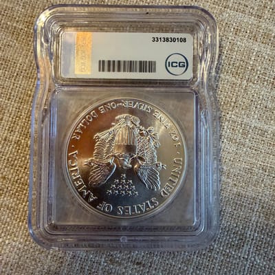 RARE!!!! First Year Of ISSUE!!!! SILVER EAGLE!!! - additional view