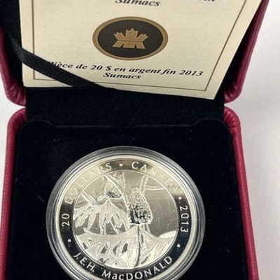 2013 Canada $20 Fine Silver Coin – “Sumacs” – Roya