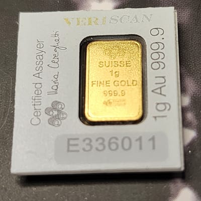  1g Gold Bar – PAMP Suisse – Seale - additional view