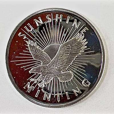 1/2 OZ Silver .999 SMI Vintage Proof like