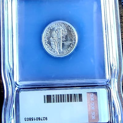 1944 Mercury Dime ICG MS65 - additional view