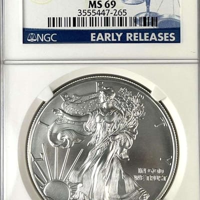 2011‑W American Silver Eagle – 25th Anniversary – 