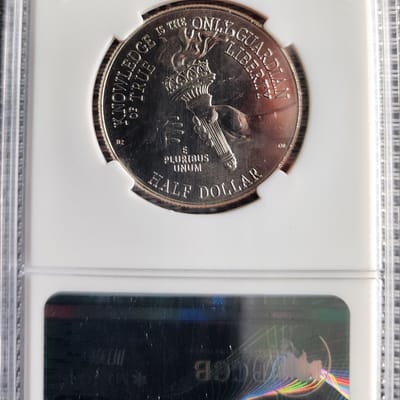 Semiquinsentinal BU Enduring Liberty Half Dollar - additional view