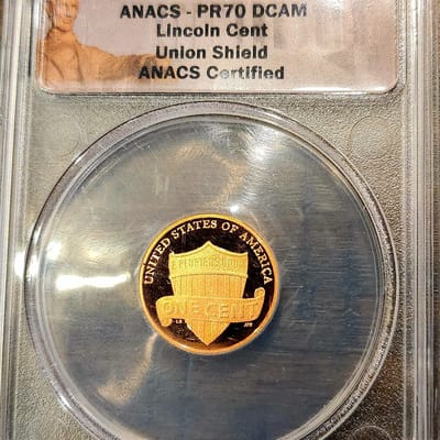 2010-S Lincoln Cent Union Shield graded PR70 DCAM