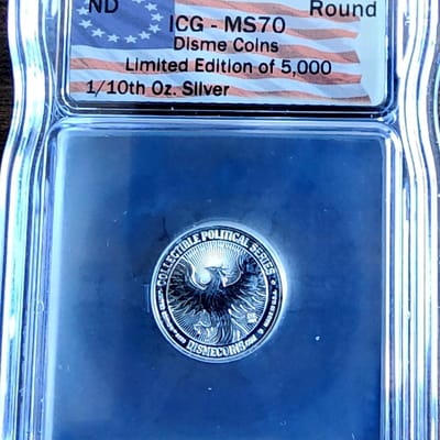 Disme Coins 1/10 oz Fine Silver Limited Edition MS