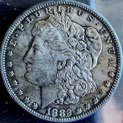 1882 Morgan Silver Dollar Toned