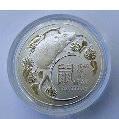 2020 Australia Lunar Year of the Rat • 1 oz .999 s