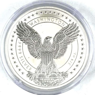 Nieu Washington 3/4 oz Silver Round – .9999 Fine 