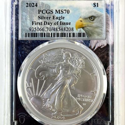 2024 American Silver Eagle – PCGS MS70 – First Day