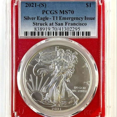 2021‑(S) American Silver Eagle – Type 1 Emergency 