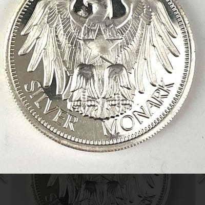Vintage 1970s One Silver Monark 1 oz .999 
