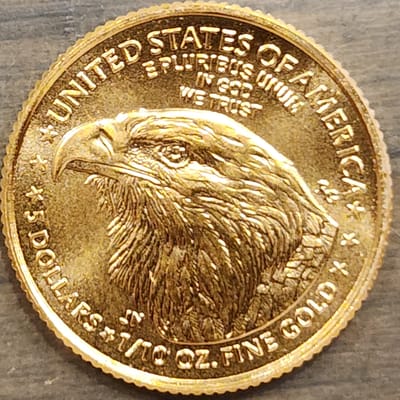 2023 Gold American eagle 1/10 OZ - additional view