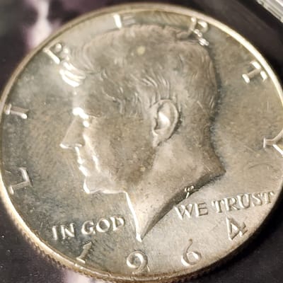 1964 Kennedy Half Dollar • 90% Silver • First‑Year