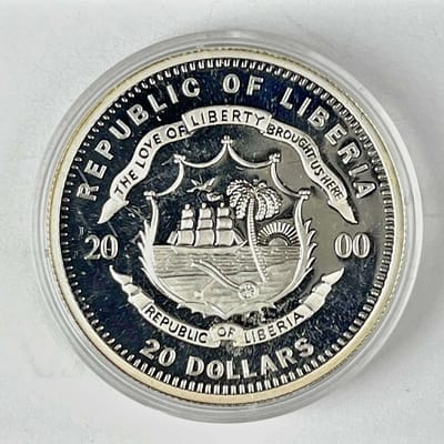 2000 Republic of Liberia $20 Civil War Ulysses S. - additional view