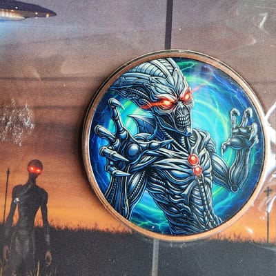 1 OZ Colorized Copper Alien Serialized