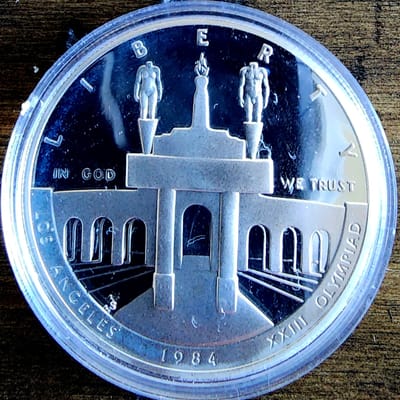 Liberty 1984 Olympics 1984 Silver Commemorative Do