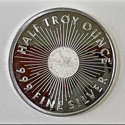 1/2 OZ Silver .999 SMI Vintage Proof like - additional view