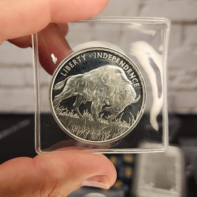 Pamp 1 OZ Buffalo Silver Round