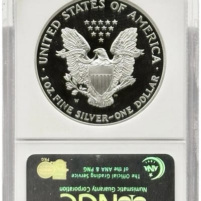 2001‑W American Silver Eagle Proof NGC PF69 Ultra  - additional view