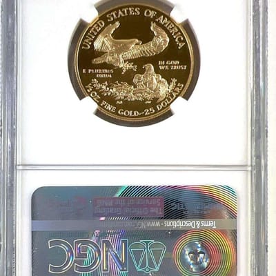 2016‑W American Gold Eagle • $25 • NGC PF70 Ultra  - additional view