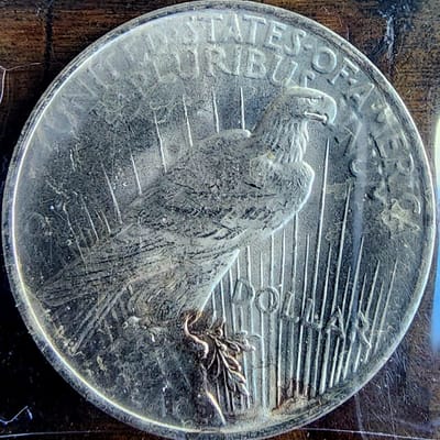 1923 P Silver Peace Dollar Toned - additional view