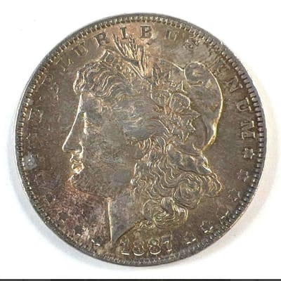 1887 Morgan Silver Dollar – U.S. Mint Toned