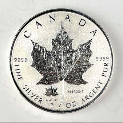 2017 Canada 150 Silver Maple Leaf – 1 oz .9999 Fin