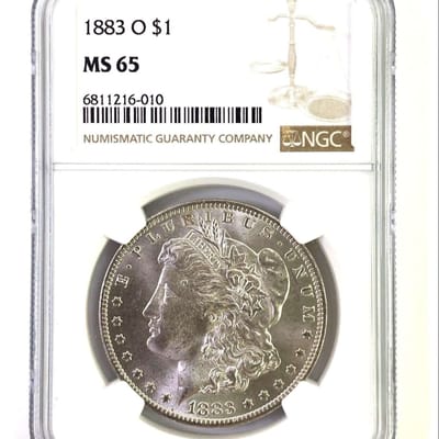 1883‑O Morgan Silver Dollar – NGC MS65 – New Orlea