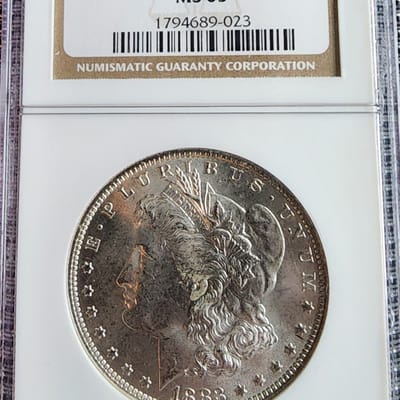 1883‑O Morgan Silver Dollar – NGC MS63 (New Orlean