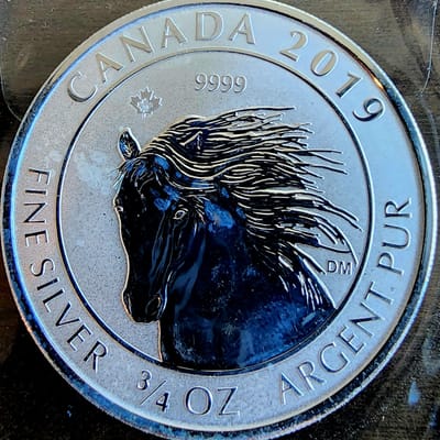 2019 Royal Canadian Mint 3/4 OZ Silver