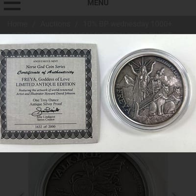 Anonymous Mint Norse God Series – Freya (COA #1632 - additional view